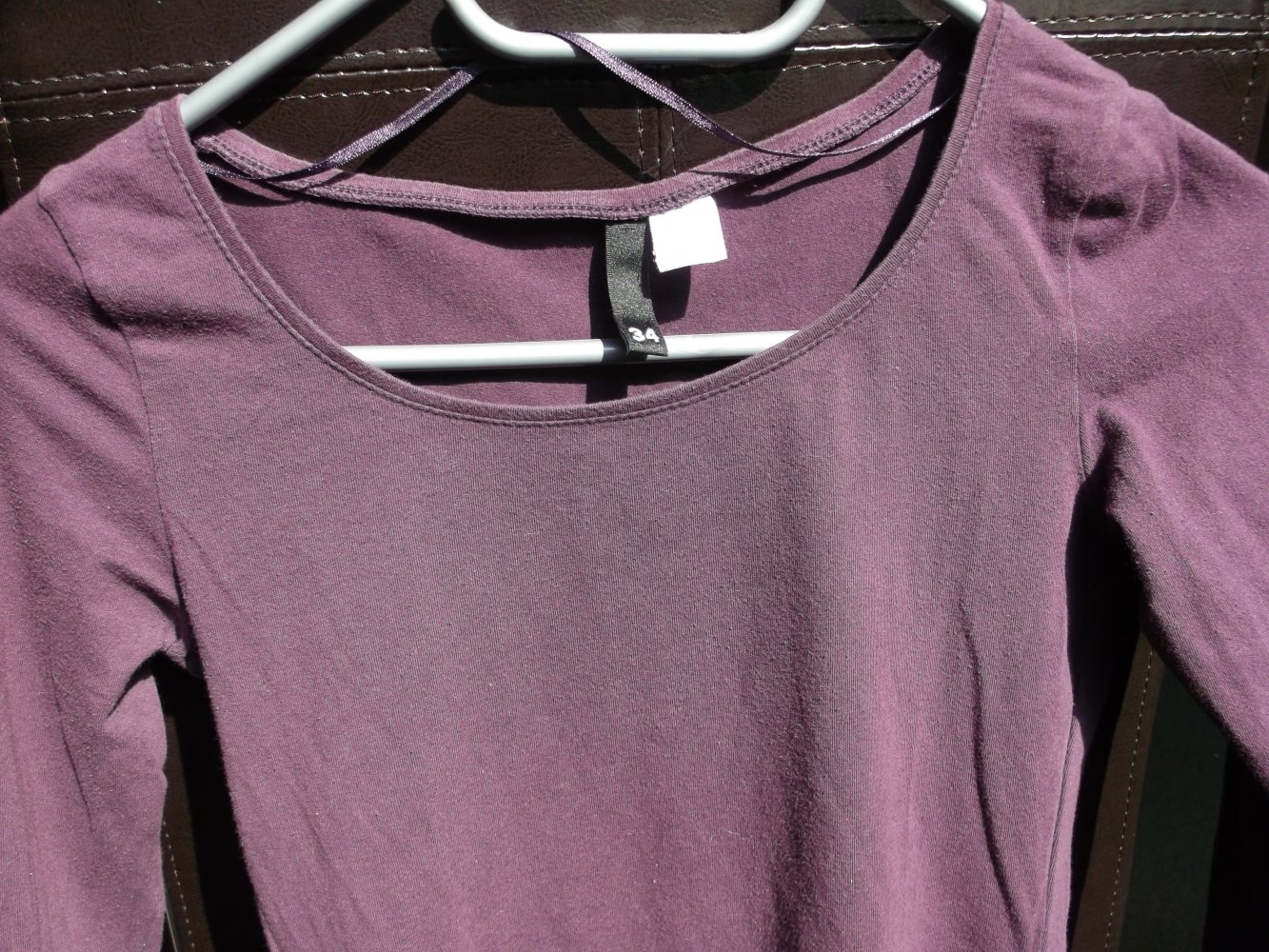 Basic Longsleeve Lila von HM 34