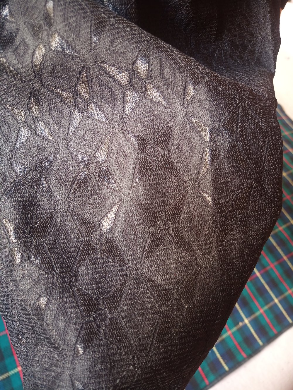 edles Minikleid Rautenmuster 