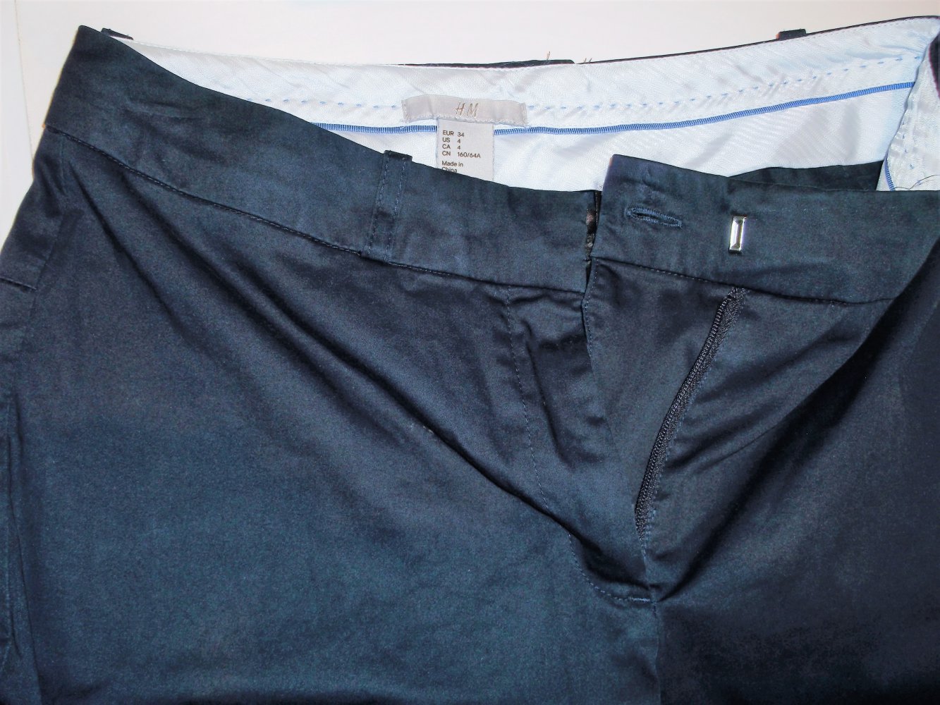 Dunkelblaue Stoffhose H&M 34