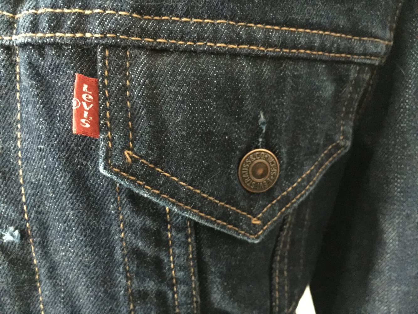 Dunkelblaue Jeansjacke Gr. M