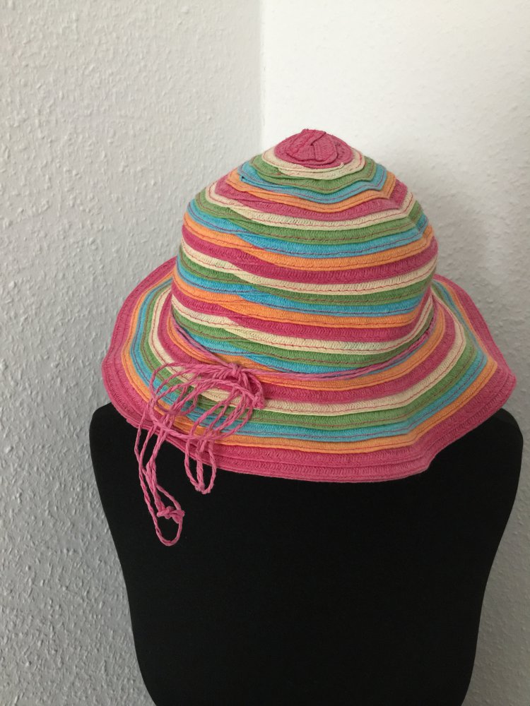 Bunter Strohhut Gr. 50/52