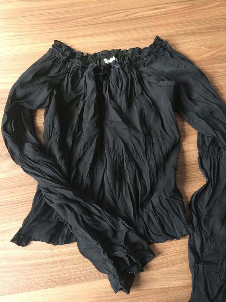 Schwarzes Blusenshirt