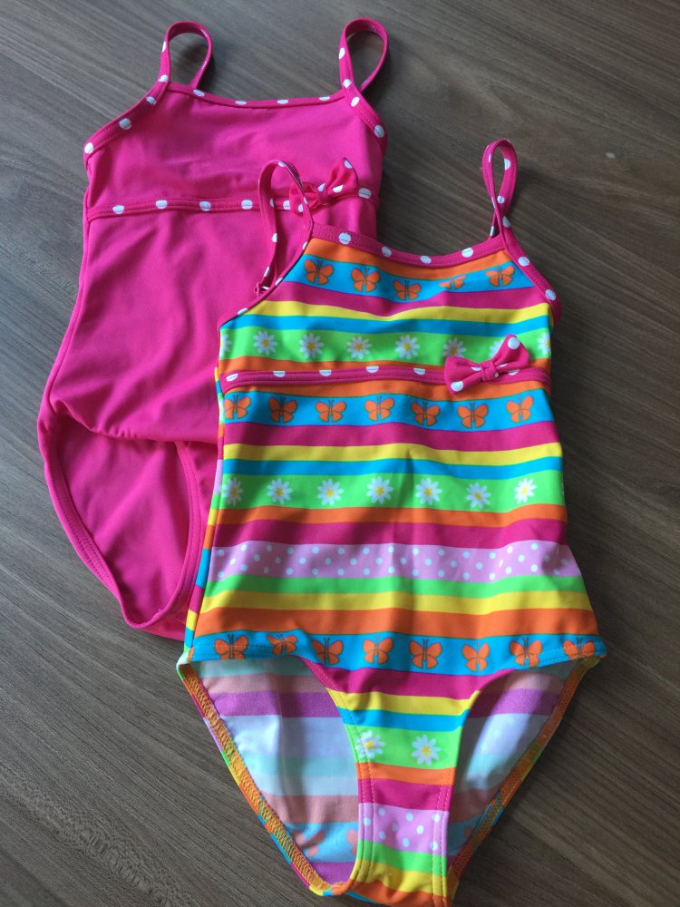 Badeanzüge Doppelpack Gr. 92/98