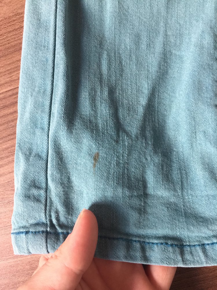 Blaugrüne, bequeme Jeans Gr. 104