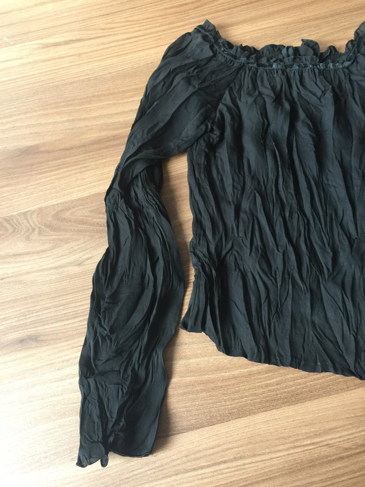 Schwarzes Blusenshirt