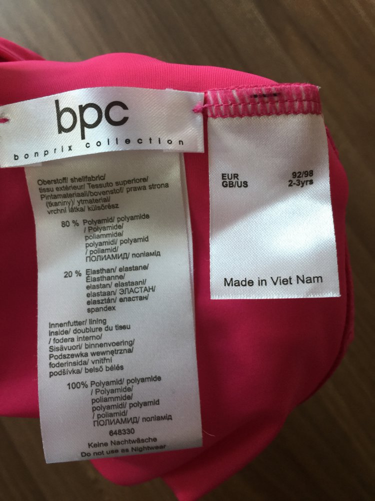 Badeanzüge Doppelpack Gr. 92/98