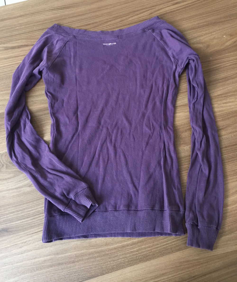 Lila Langarmshirt