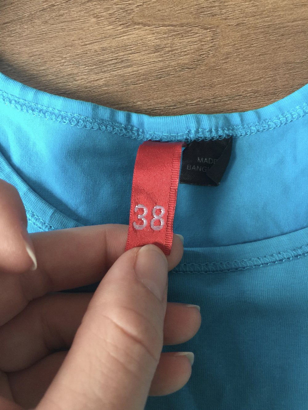 Top in türkis Gr. 38