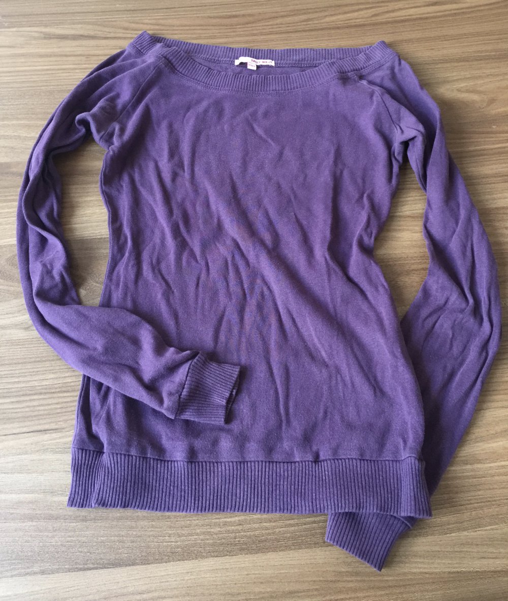 Lila Langarmshirt