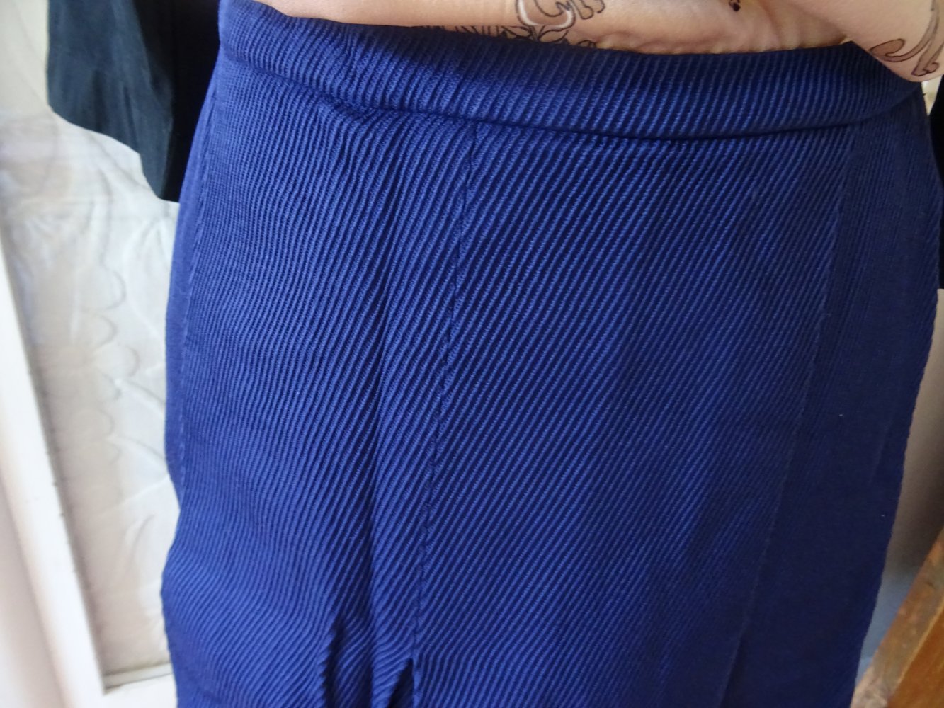 Vintage Rock 34 60er 70er XS Tulpenrock blau Rockabella BERLIN