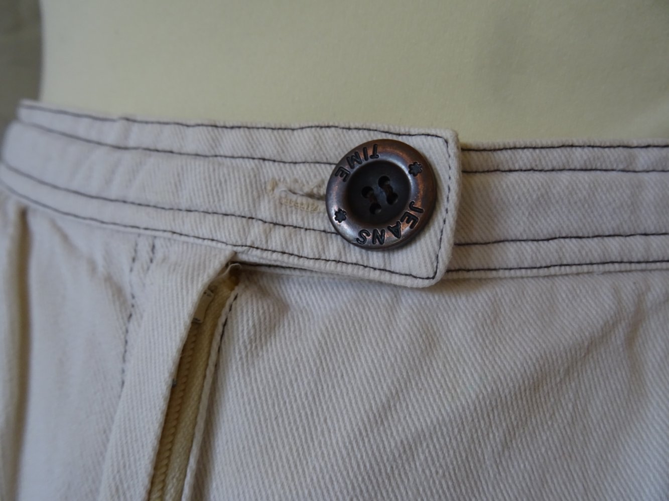 Vintage Rock 36 34 60er 70er Baumwolle Weiß Rockabella BERLIN