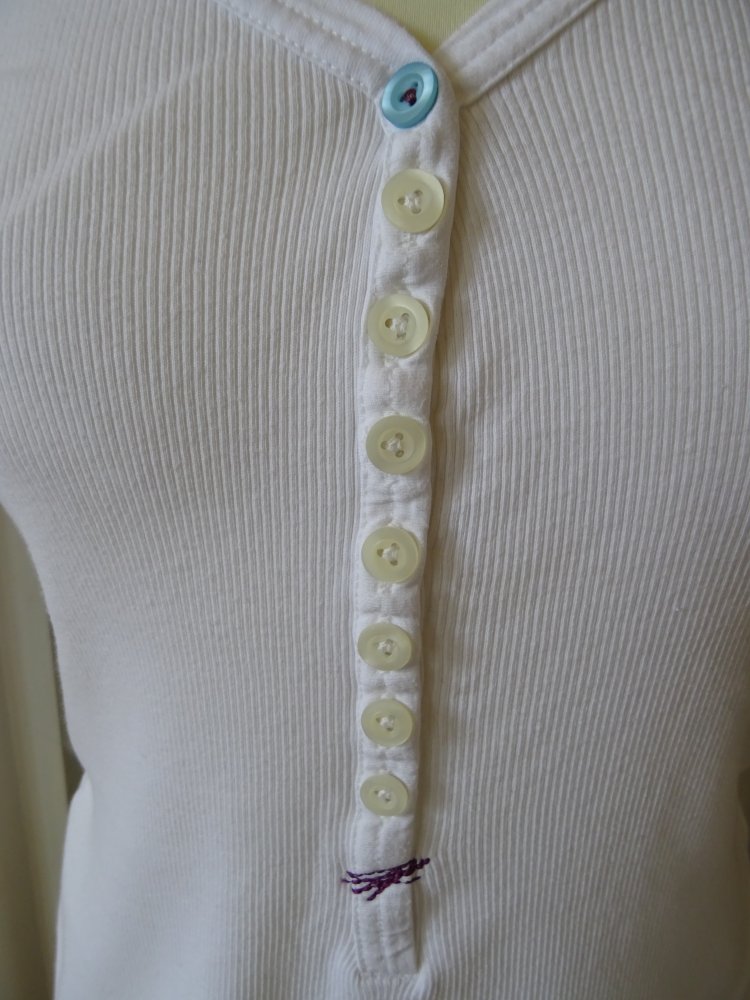 Top Hemd aemkei 38 40 wie Neu M L Unterhemd gerippt Knöpfe weiß BERLIN