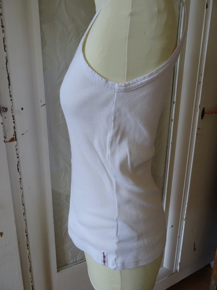 Top Hemd aemkei 38 40 wie Neu M L Unterhemd gerippt Knöpfe weiß BERLIN
