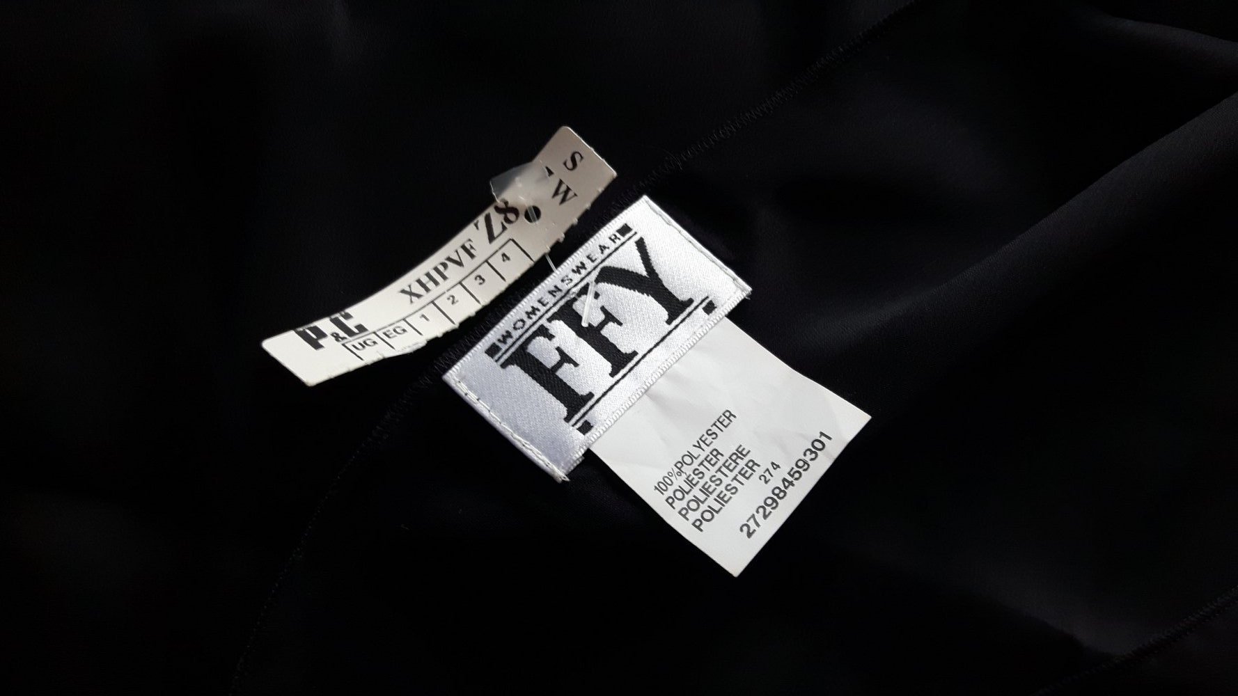 Schwarzer transparenter Schal - NEU