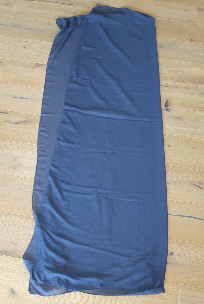 Blaues XL-Tuch aus Viskose