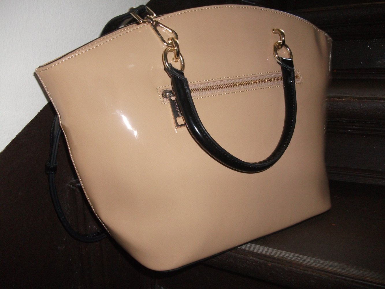 Handtasche nude lack Clearance