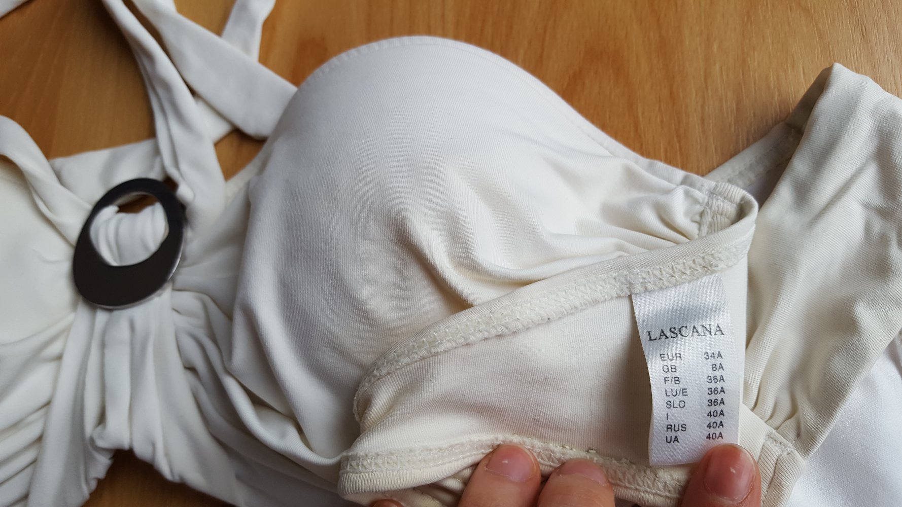 schicker weißer Bandeau/Neckholder Bikini