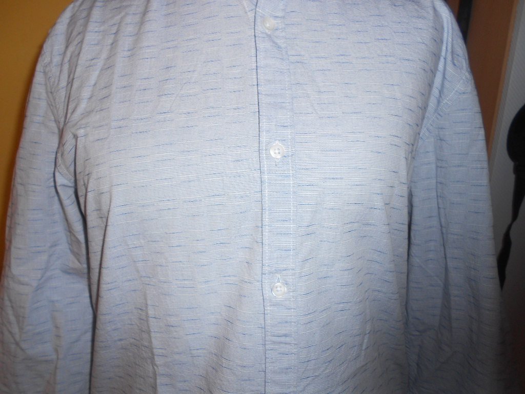 Garcia Jeans- blau meliertes Langarmhemd Gr. XXL NEU