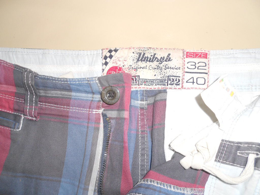 Unitstyle - karierte Bermudas Gr. 32/40