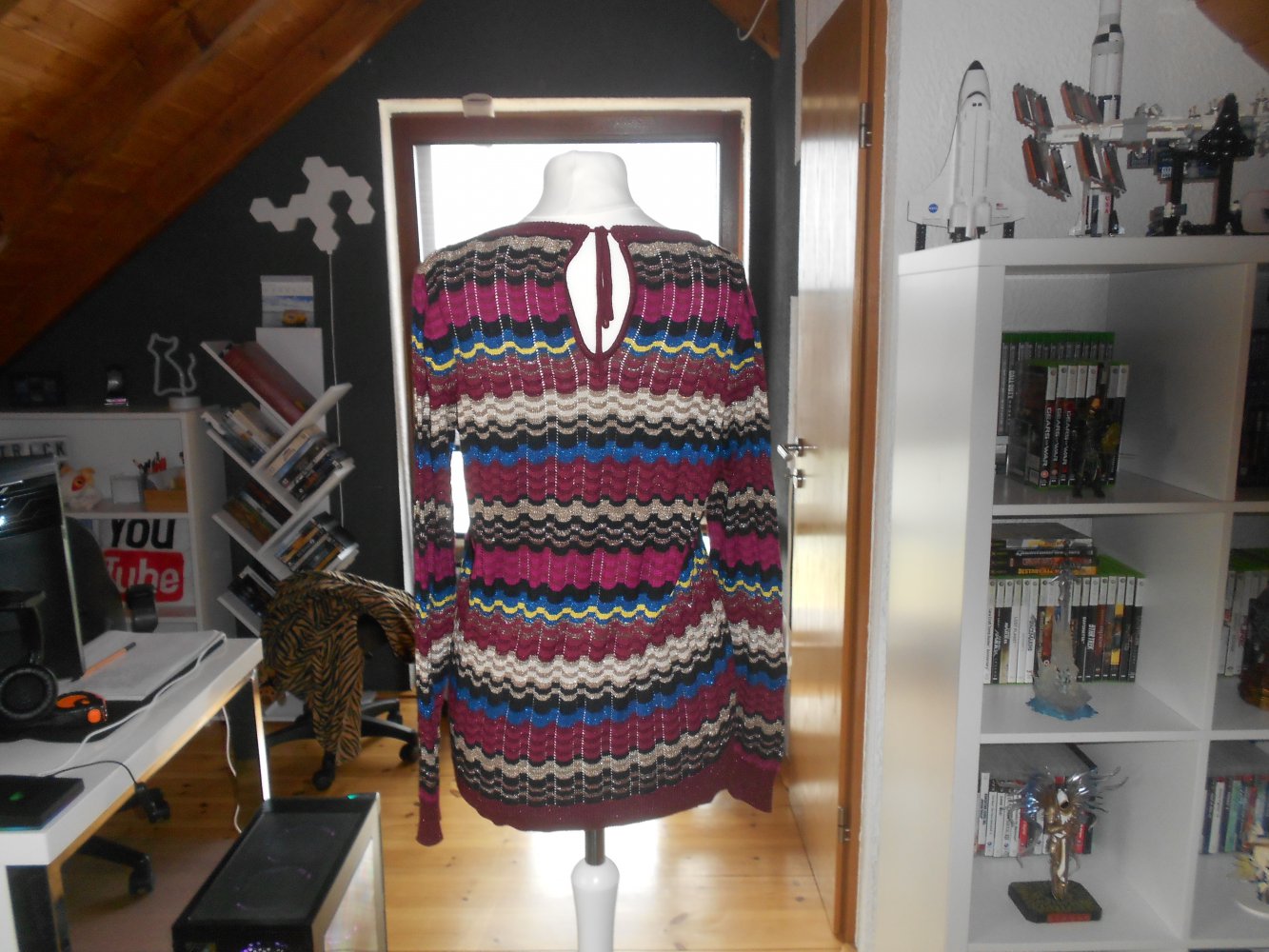 Missoni Lindex - bunter Viskosepullover Gr. S