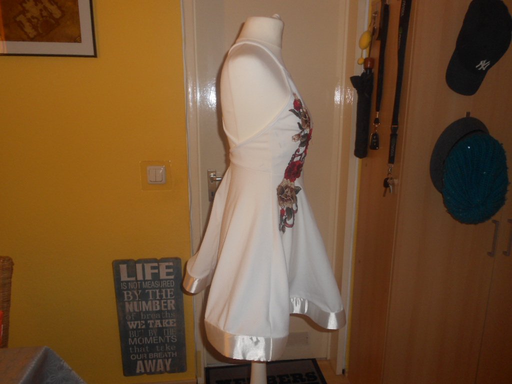 Papaya- ausgefallenes Minikleid Gr. S