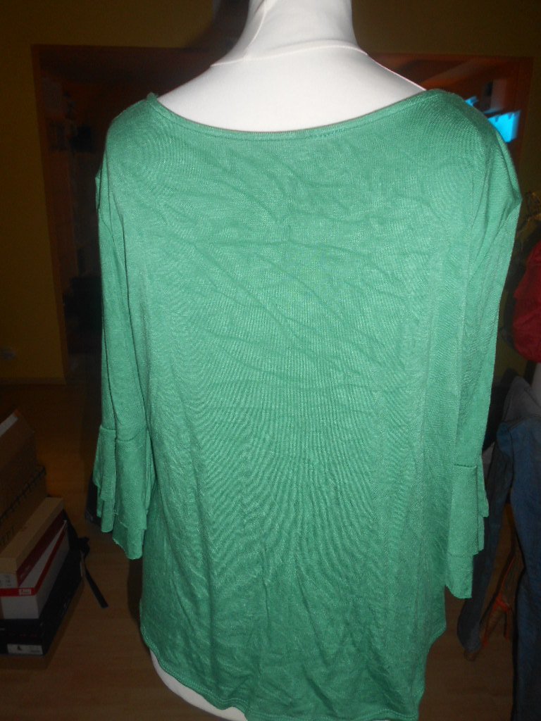 Grüne Tunika mit Perlen Gr. M