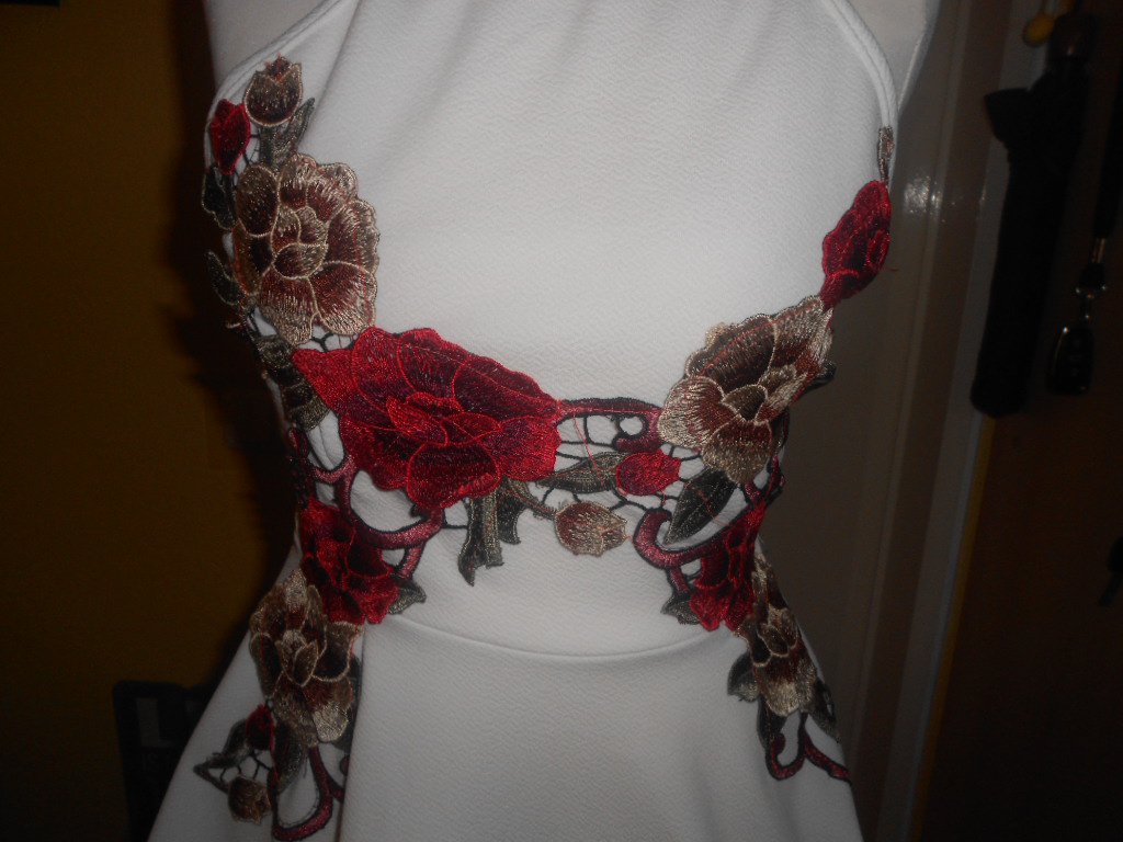 Papaya- ausgefallenes Minikleid Gr. S