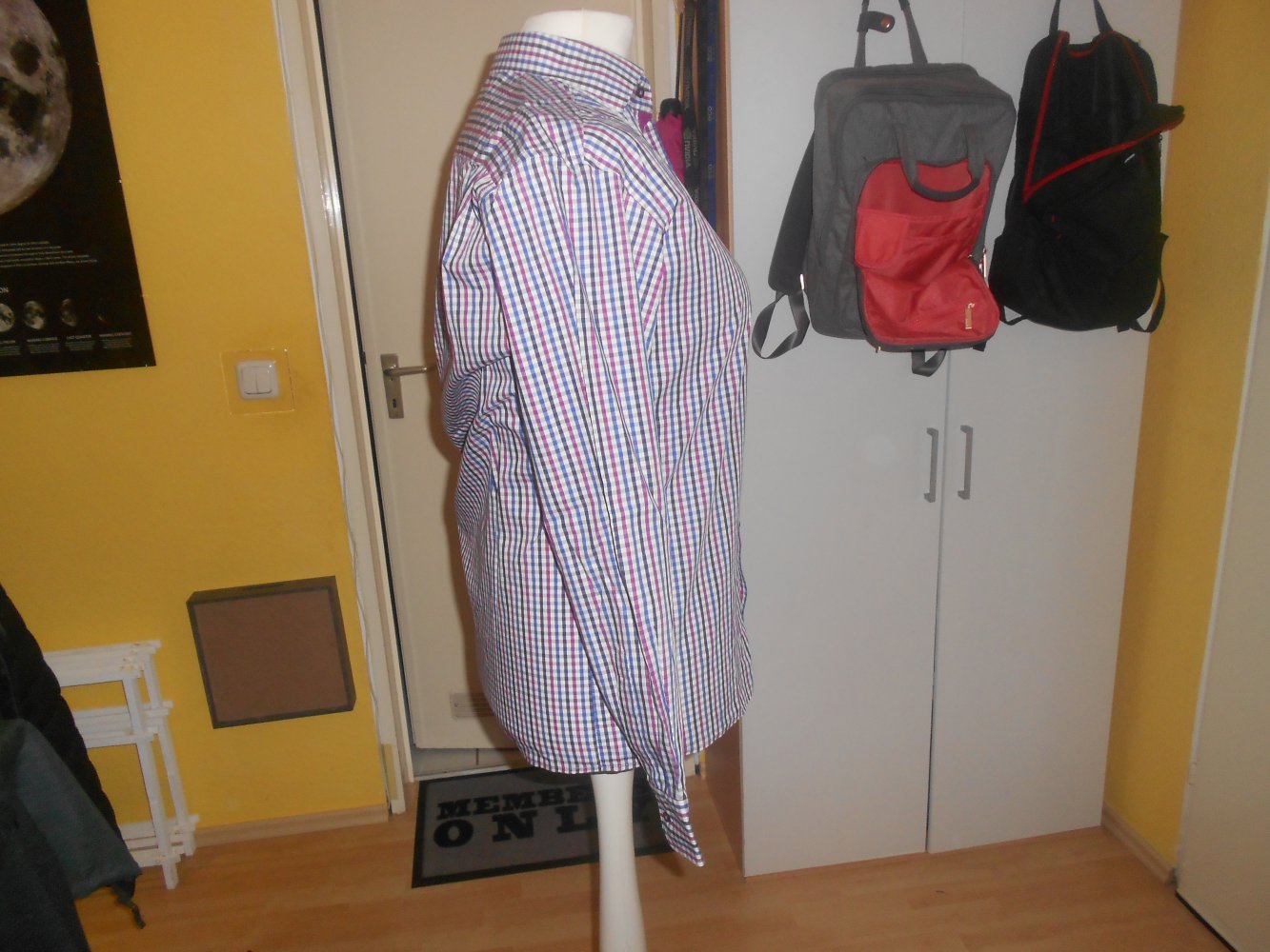 Eterna- kariertes Herrenhemd Gr. 40 (15 3/4)