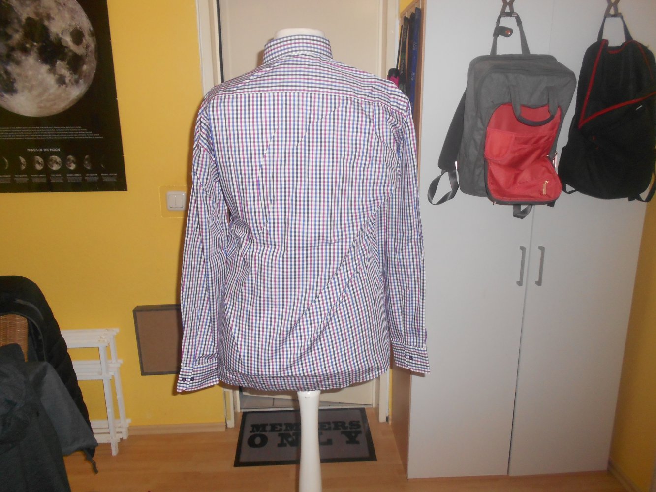 Eterna- kariertes Herrenhemd Gr. 40 (15 3/4)