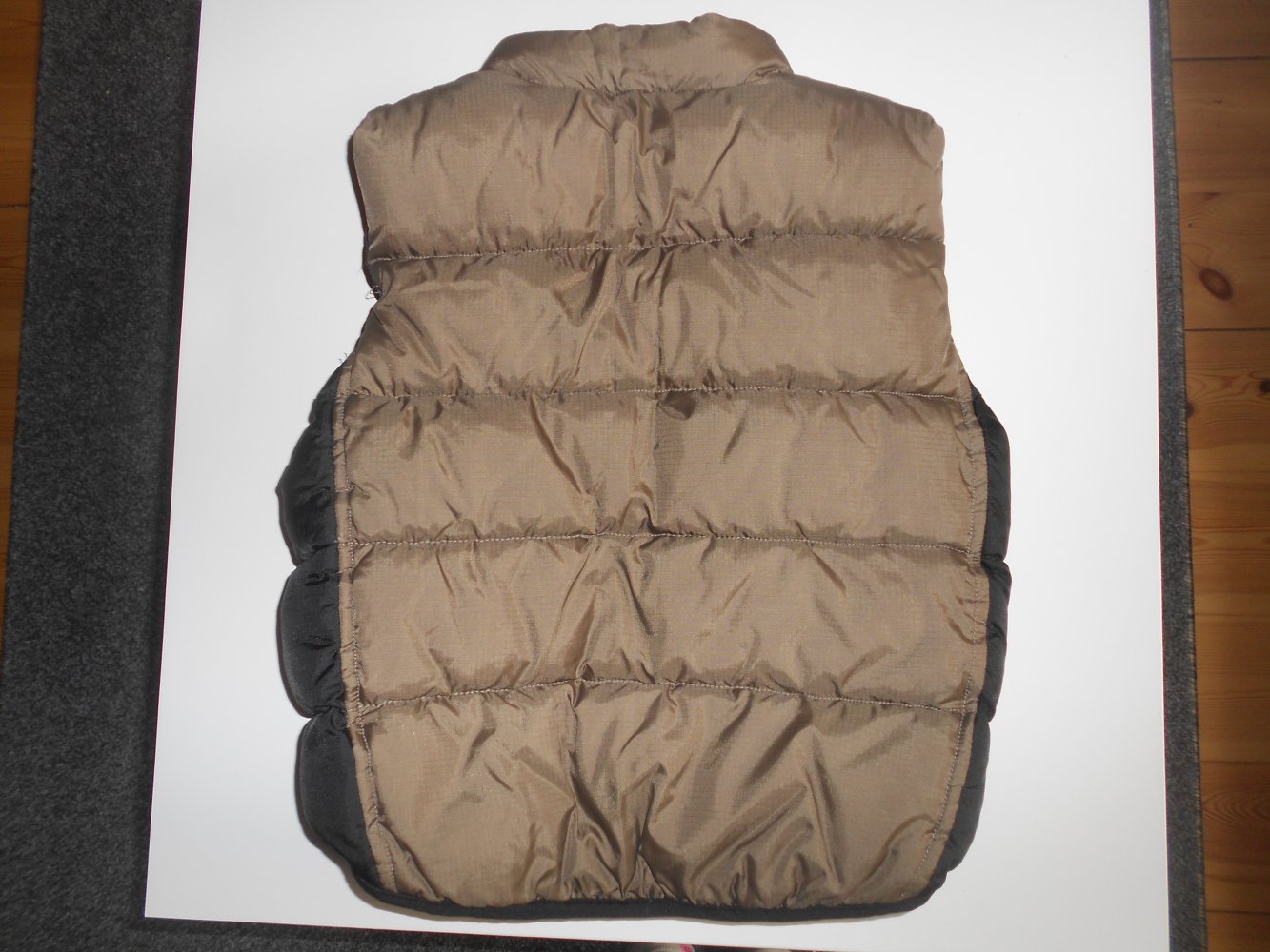 H&M L.O.G.G. - schwarz- braune gefütterte Weste Gr. 104