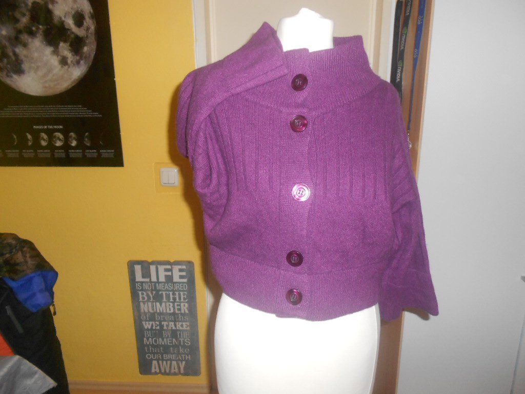 Comma- dunkellila Kurzjacke Gr. 40