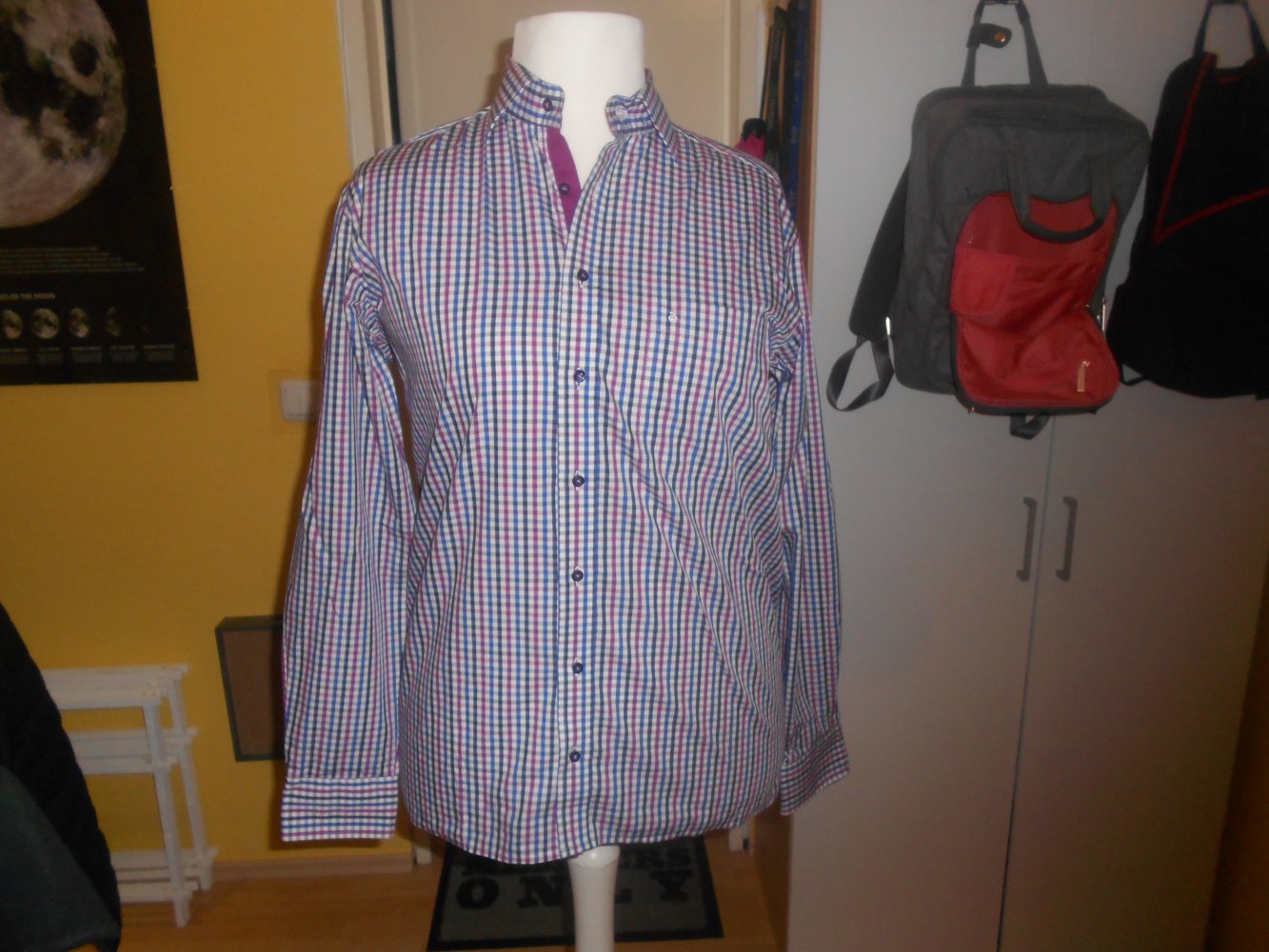 Eterna- kariertes Herrenhemd Gr. 40 (15 3/4)