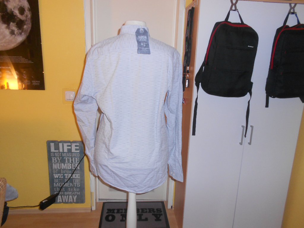 Garcia Jeans- blau meliertes Langarmhemd Gr. XXL NEU