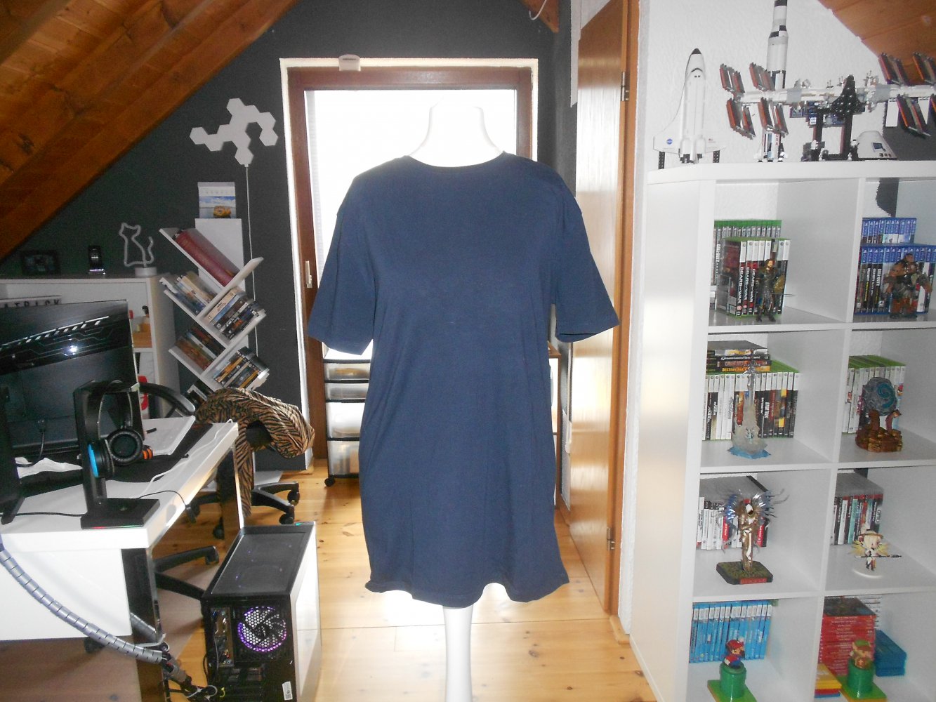 Zara - marineblaues Herren T-Shirt Gr. L