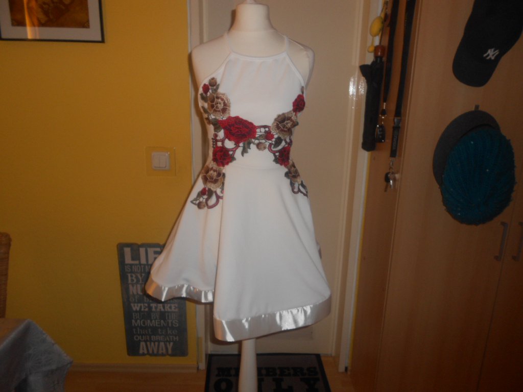 Papaya- ausgefallenes Minikleid Gr. S