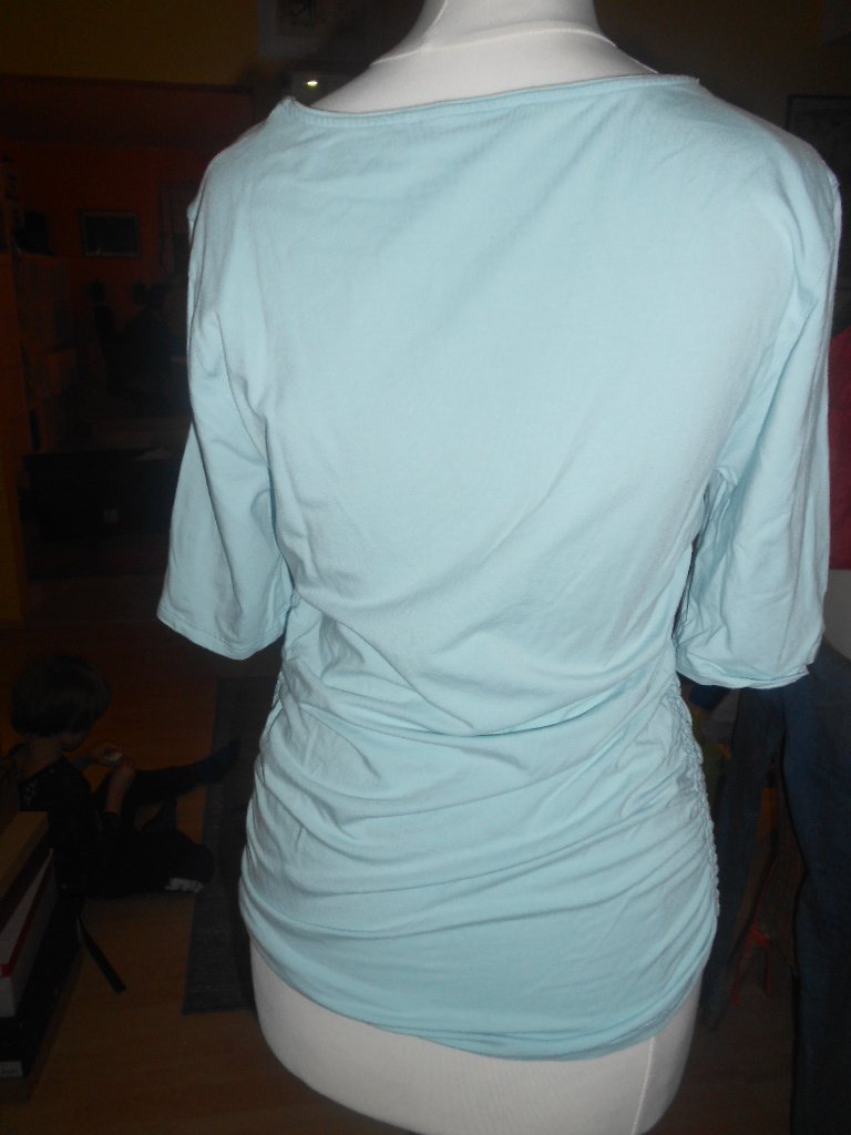 Le Tricot Perugia - hellblaues Kurzarmshirt Gr. XS/S