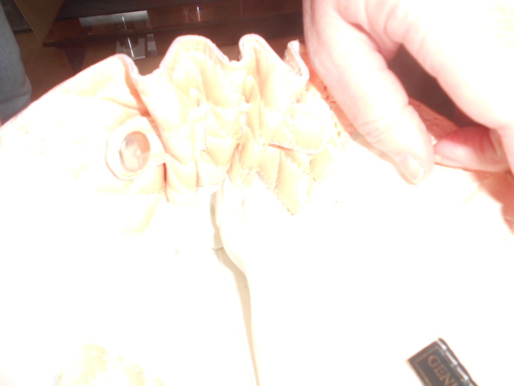 italienische Lederhandtasche rosa- weiß marmoriert