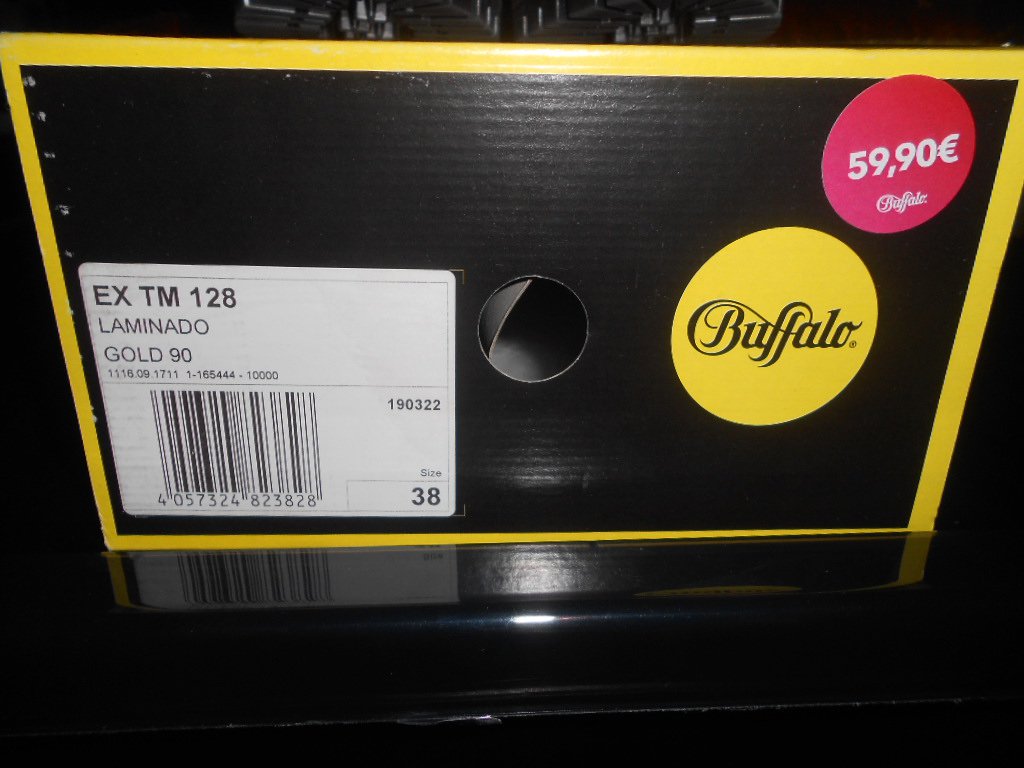 Buffalo- goldene High Heels Gr. 38