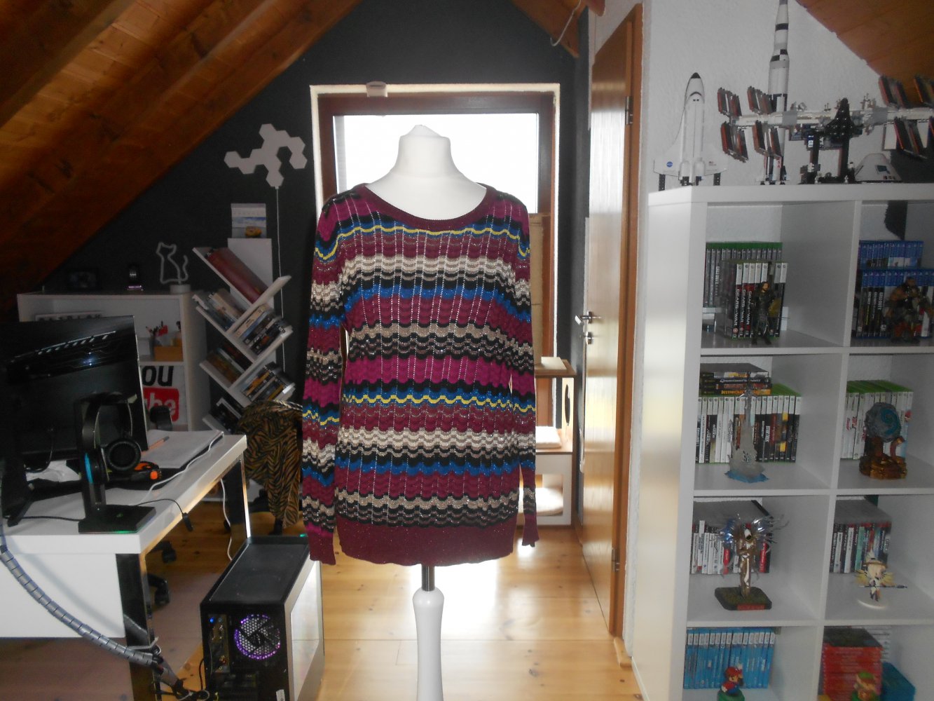 Missoni Lindex - bunter Viskosepullover Gr. S