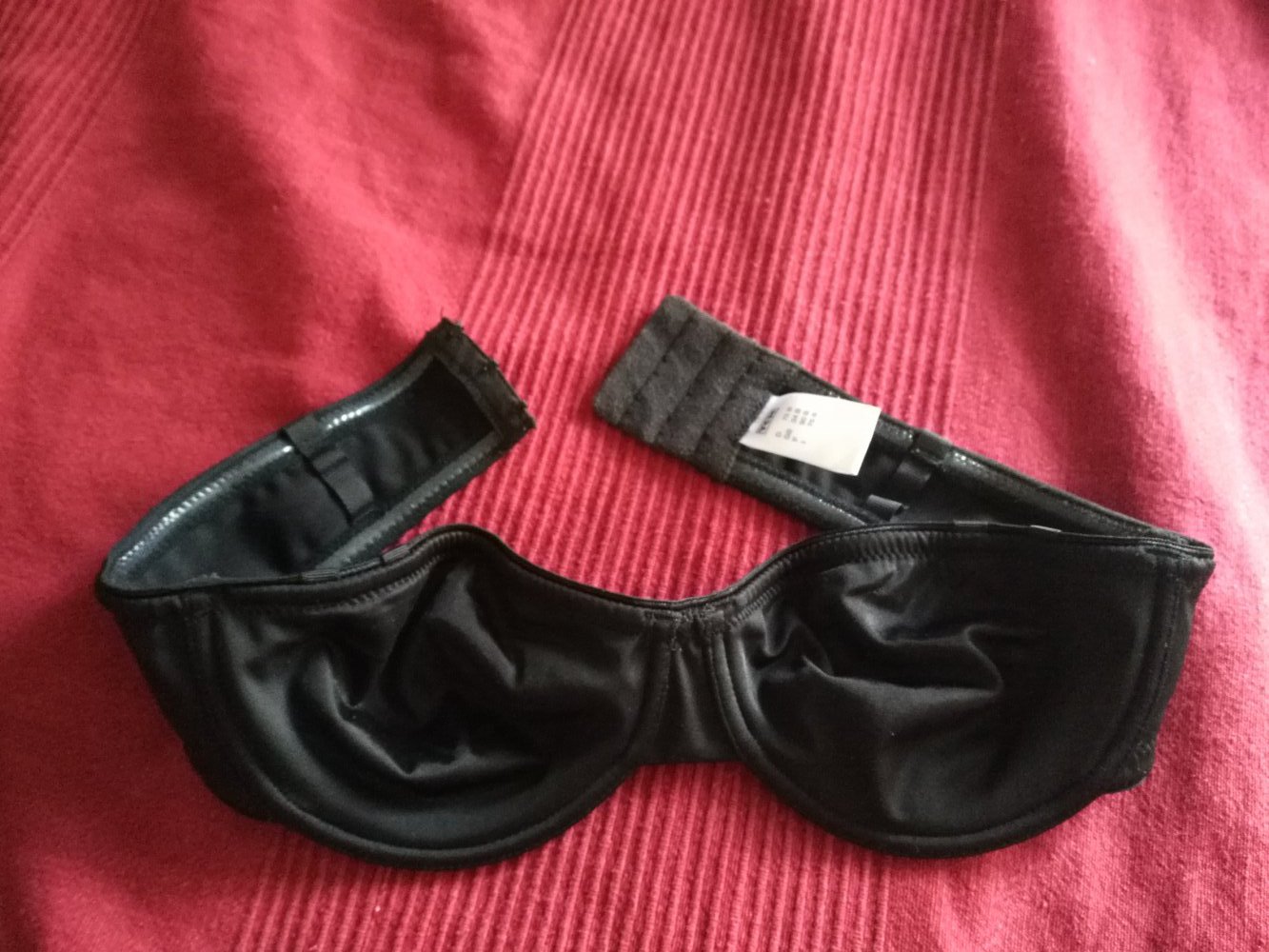 BH trägerlos schwarz Gr. 75B TCM