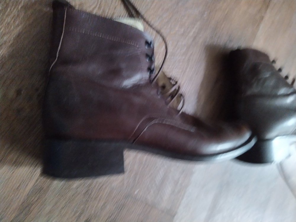 Braune (Kunst)Leder Schnür- Stiefeletten Gr. 37 knöchelhoch mit Absatz 3 cm