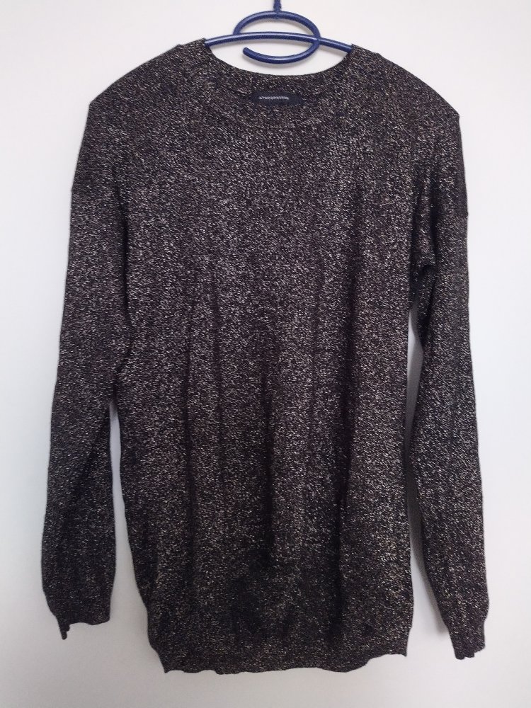 Glitzer Pulli schwarz Gr. 40