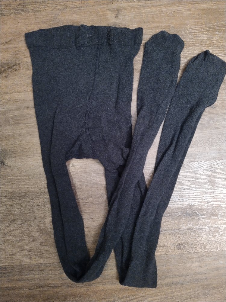 Strumpfhose Strick dunkelgrau Gr. M 