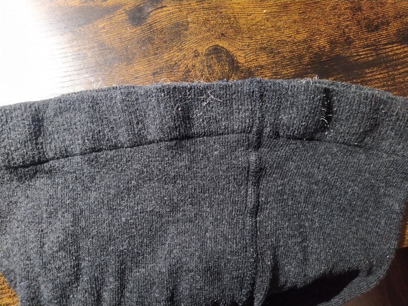 Strumpfhose Strick dunkelgrau Gr. M 