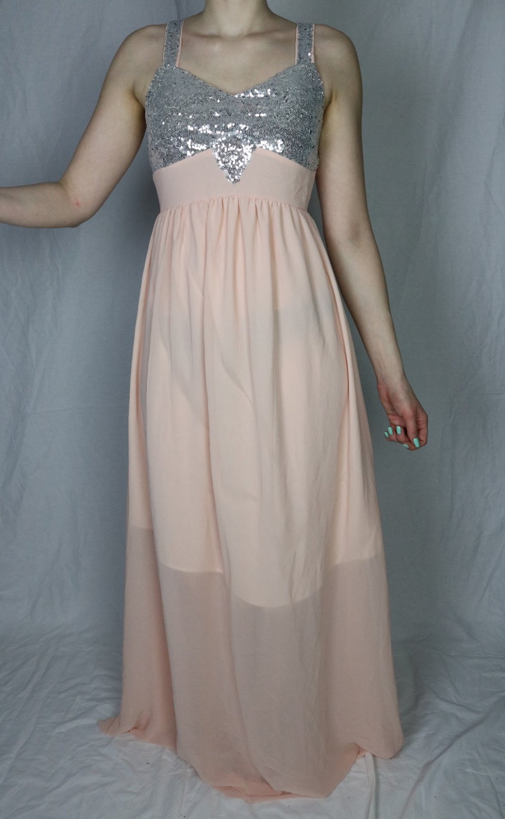 Kleid apricot brautjungfer Womens Dresses