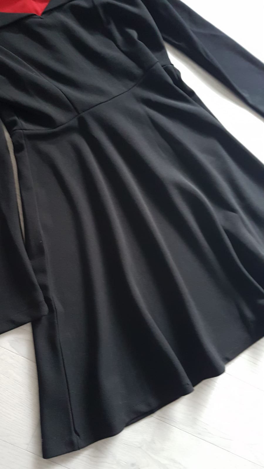 Kleid Vampir Emo Gothic Schwarz Rot Halloween