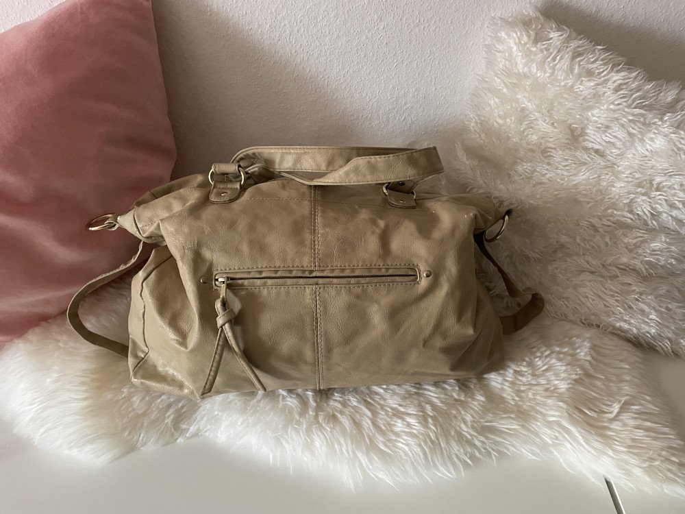Handtasche Beige