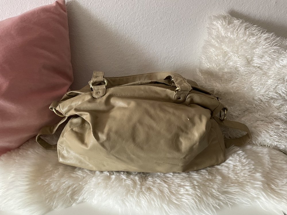 Handtasche Beige