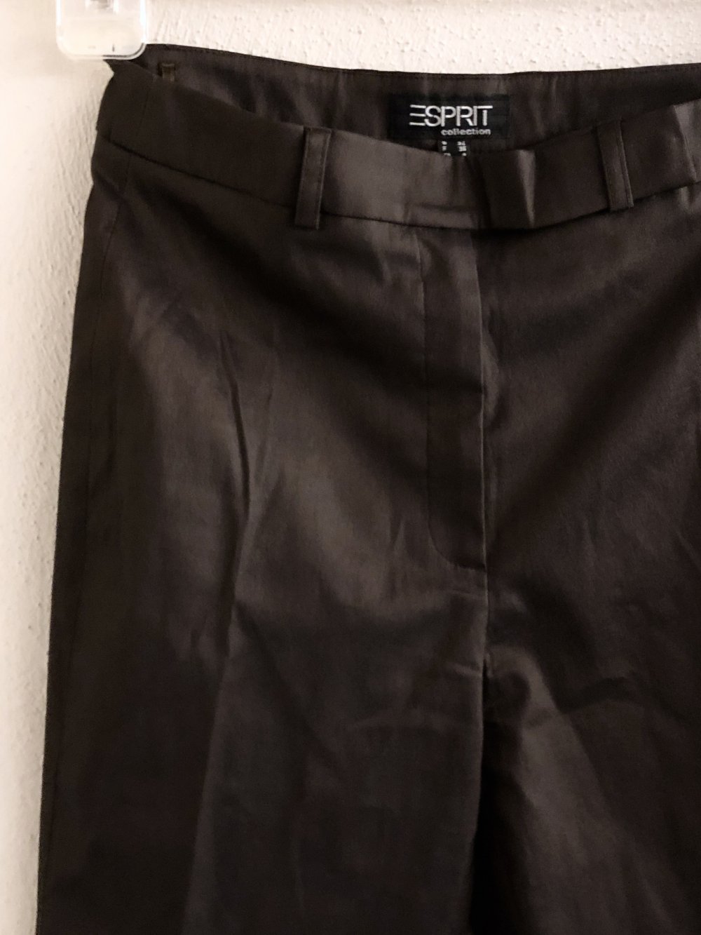 ESPRIT Collection, hochwertige elegante Anzughose Stoffhose leichter Glanz XXS XS 32 34 