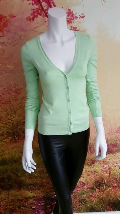 Vero Moda cardigan grün kiwigrün apfelgrün S 36 Strickjacke 